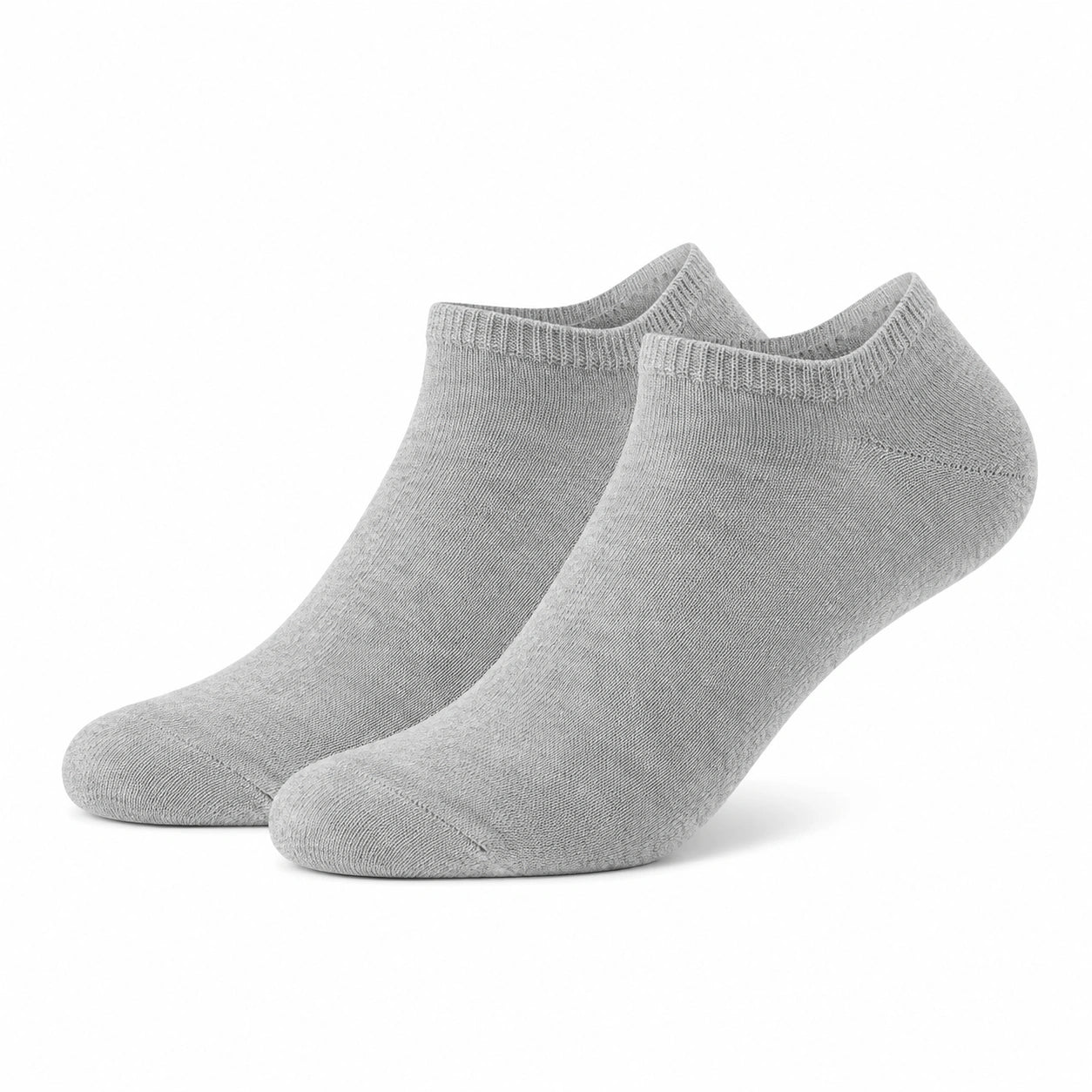 Chaussettes invisibles 35-38 en maille textile grises pour usage quotidien