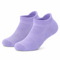 Chaussettes courtes 39-42 en maille textile lilas à bord-côte