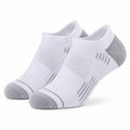 Chaussettes basses 39-42 en maille extensible blanc/gris pour sport