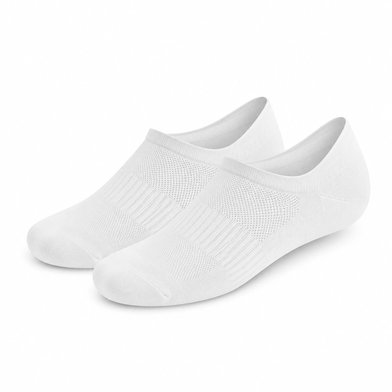 Chaussettes invisibles 35-38 blanc textile tricoté respirant