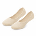 Chaussettes invisibles 39-42 en maille textile beige - coupe basse respirante